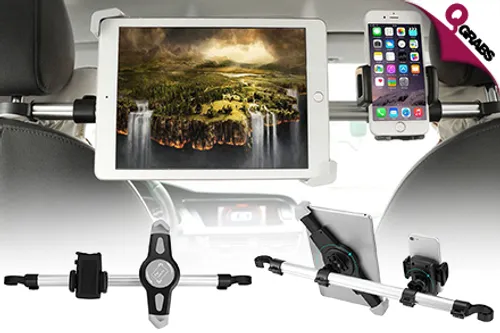 From QR95 Get Entertainment On the Road with a Universal Tablet & Phone Holder for your Car’s Back Seat! (Up to QR360 Value)